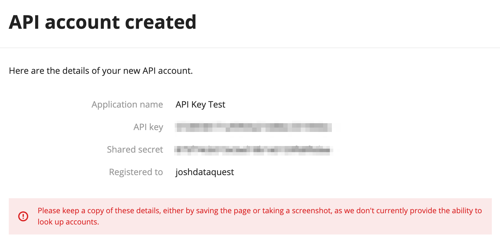 Last.fm API keys