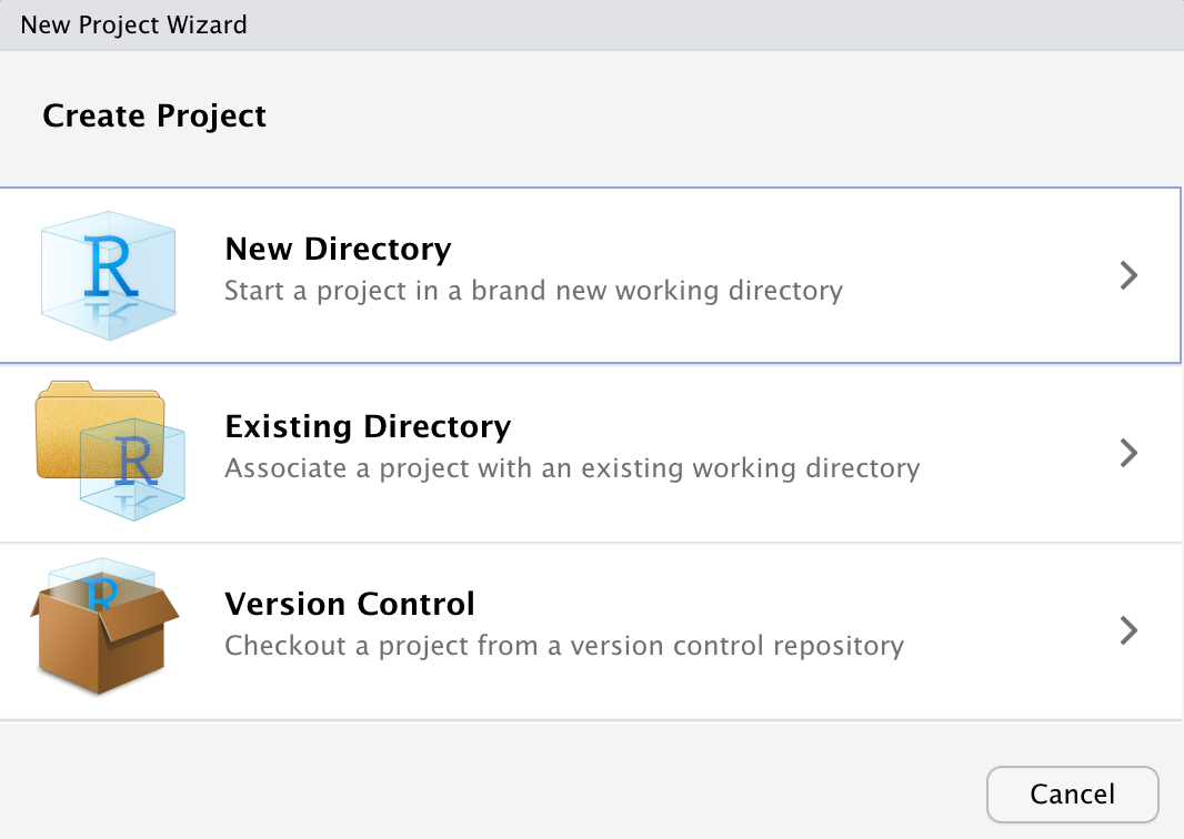 Starting a new project. Git start New Project. Checkout from Version Control. Working Directory r.